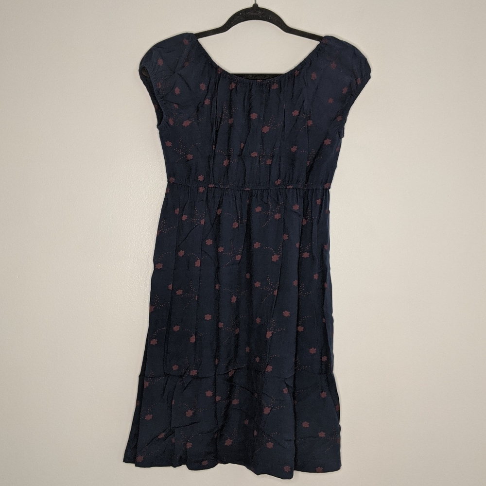 Kimchi Blue Navy Babydoll Dress - Size Small - Picture 4 of 5
